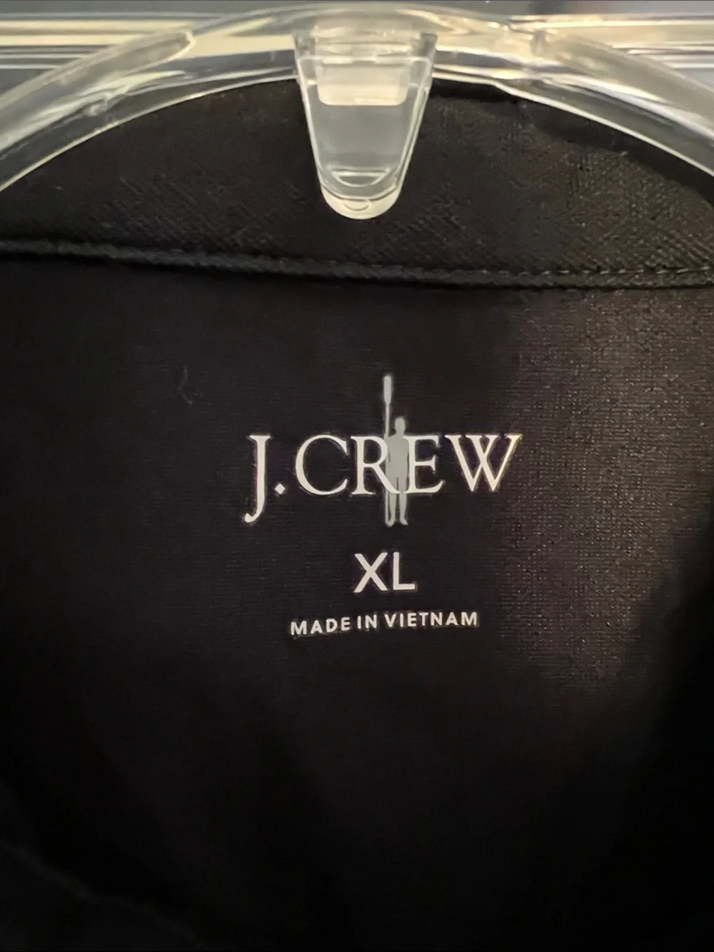 J. Crew Men's Black performance piqué polo shirt